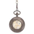 Big Black Numbers Half Hunter Pocket Watch