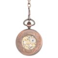 Brass Antique Finished Half Hunter Pocket Watch