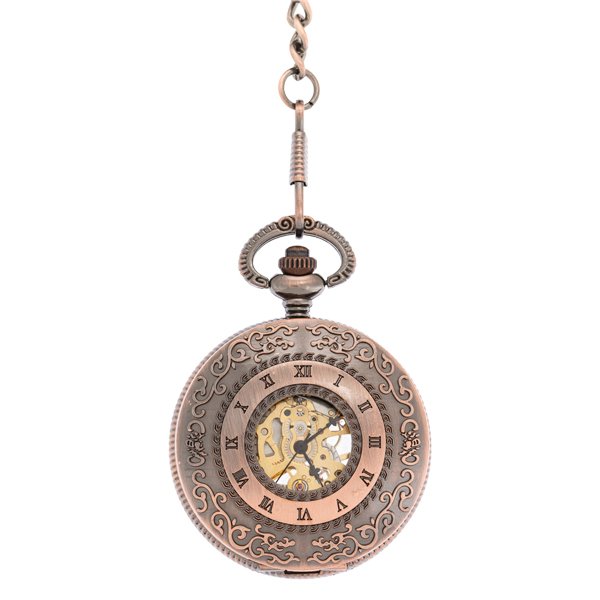 Brass Antique Finished Half Hunter Pocket Watch
