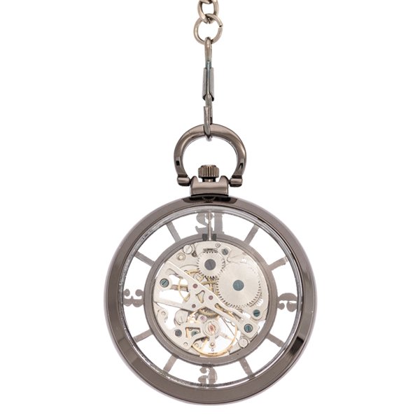 Back-26s Wheeled Silver Pocket Watch | Groom & Co