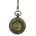 Brass Dial Half Hunter Fob Watch