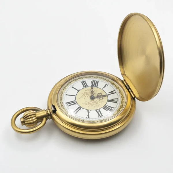 FAC-013-pocket-watch-1 Multi-patterned Gold Hunter Pocket Watch