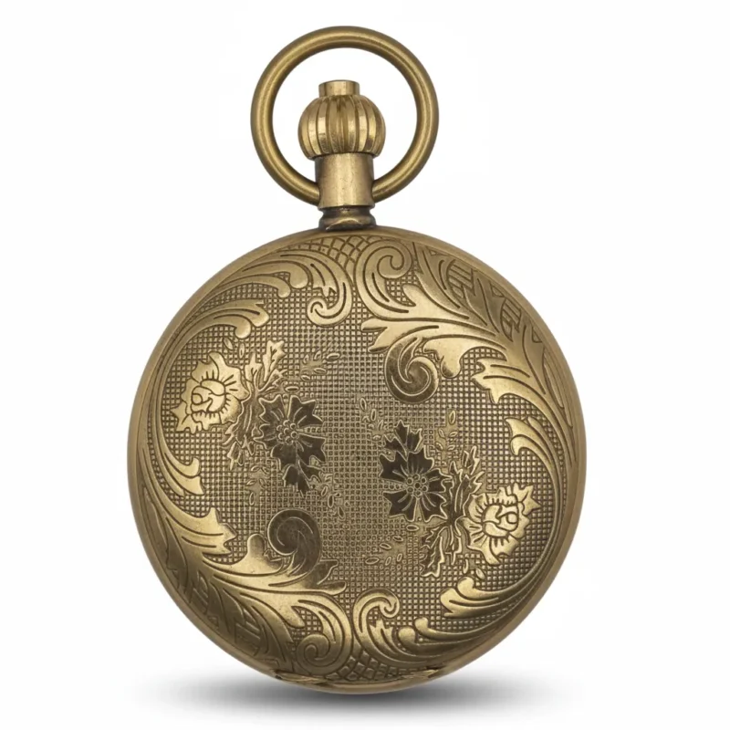 Multi-patterned Gold Hunter Pocket Watch pocket watch