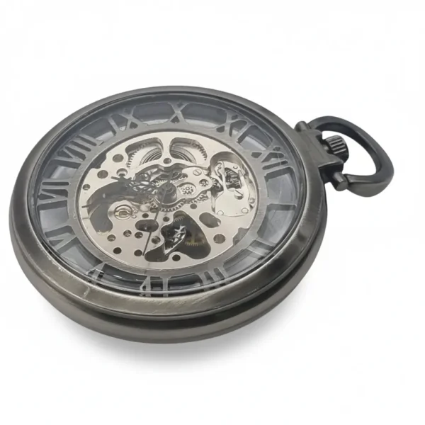 FAC-023-pocket-watch-3 Double Silver Roman Numeral Pocket Watch