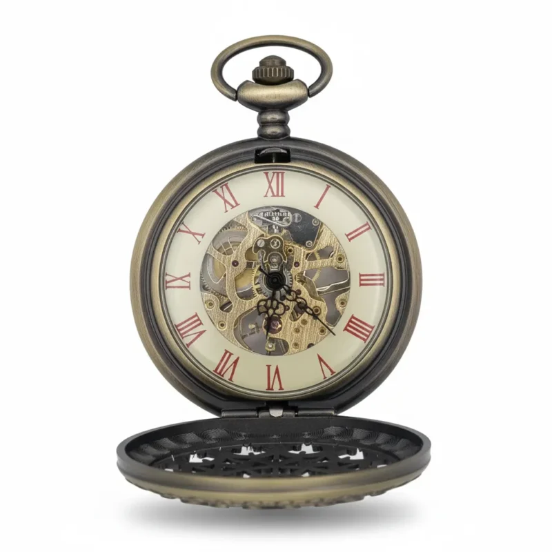 FAC-025-pocket-watch-3 Mini Heart Half Hunter Pocket Watch