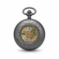 Black Doughnut Half Hunter Pocket Watch