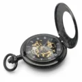 Black Doughnut Half Hunter Pocket Watch