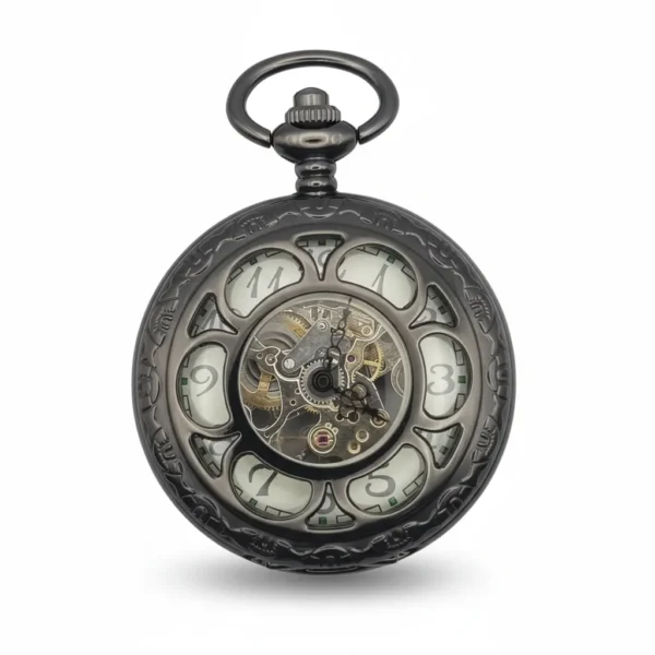 Daisy Flower Half Hunter Pocket Watch pocket watch