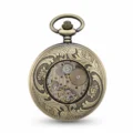 Dark Metal Rolling Half Hunter Pocket Watch