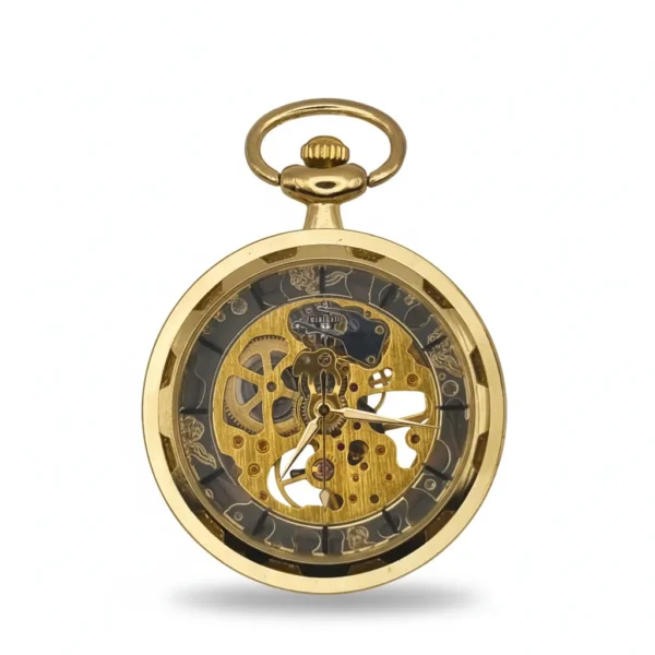 FAC-070-pocket-watch-2 (1) Black Spoked Gold Pocket Watch pocket watch