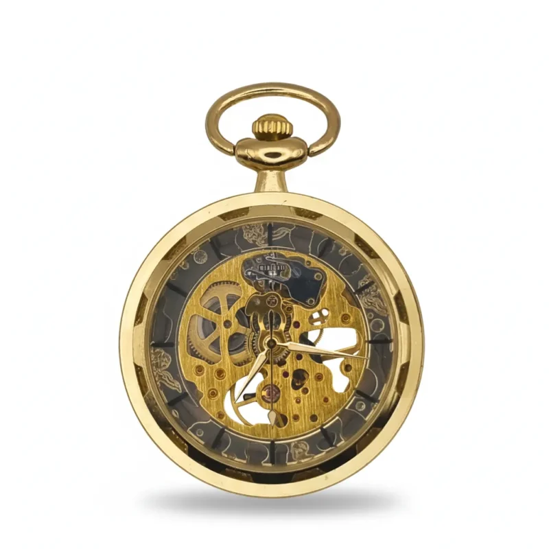 Black Spoked Gold Pocket Watch pocket watch
