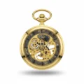Black Spoked Gold Pocket Watch