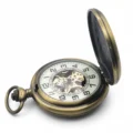 Orange And Brown Jewelled Hunter Pocket Watch