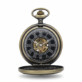 Brass Four Dagger Half Hunter Pocket Watch