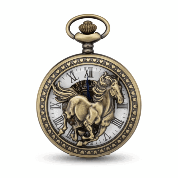 FAC-087-pocket-watch-1 Racing Horse Half Hunter Pocket Watch pocket watch