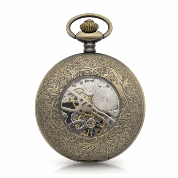 FAC-087-pocket-watch-2 Racing Horse Half Hunter Pocket Watch