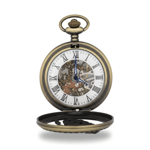 FAC-087-pocket-watch-3 Racing Horse Half Hunter Pocket Watch
