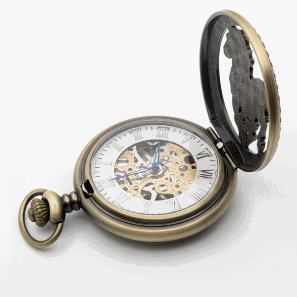 FAC-087-pocket-watch-4 Racing Horse Half Hunter Pocket Watch
