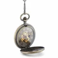 Brass Doughnut Half Hunter Pocket Watch
