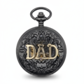 Black and Gold Dad Hunter Pocket Watch pocket watch