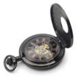 Black Victorian Roman Numeral Half Hunter Fob Watch