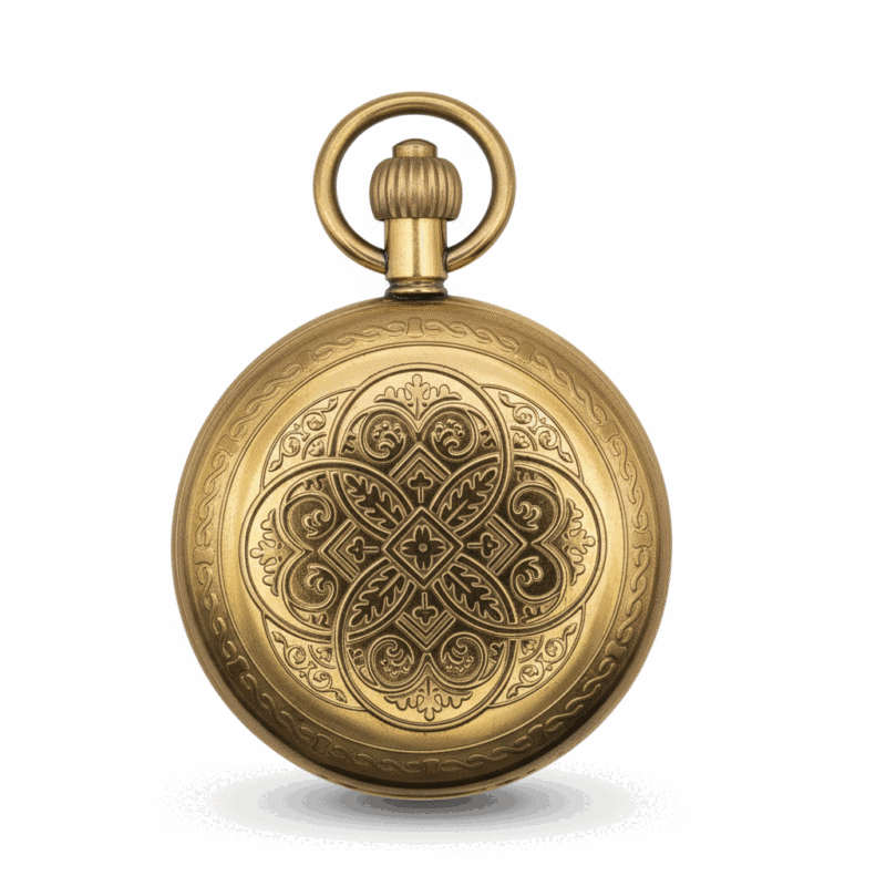 Gold Greek Emblems Pocket Watch | Groom & Co