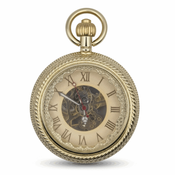 FAC-144-pocket-watch-1 Gold Rope Hunter Fob Watch pocket watch
