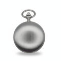 Brushed Silver Hunter Fob Watch
