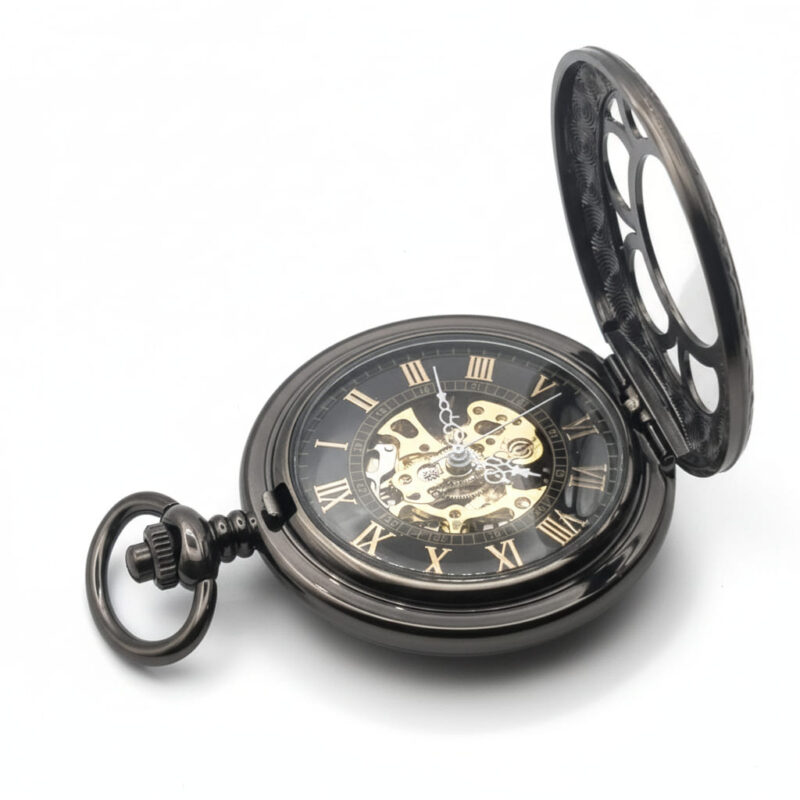 FAC124-pocket-watch-4 Black Pocket Watch
