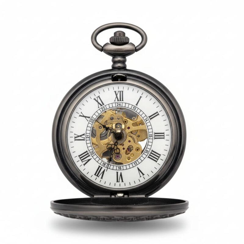 FAC142-pocket-watch-3 Black Pocket Watch