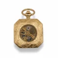 Gold Squircle Open Face Pocket Watch pocket watch