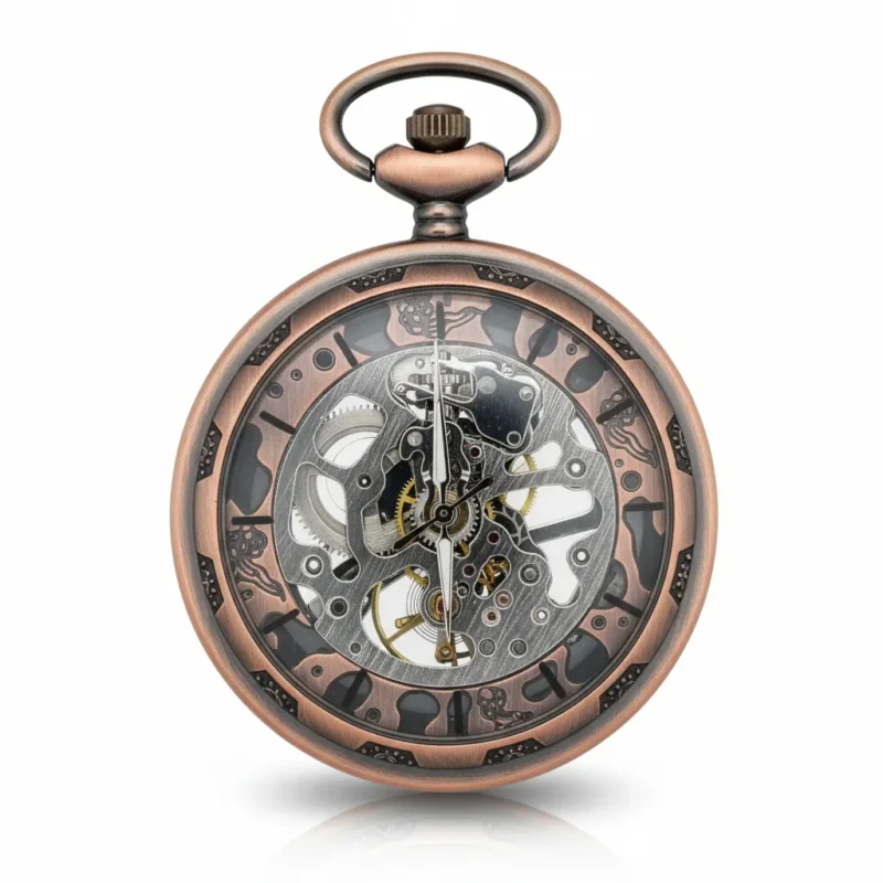Brass Gear Open Face Pocket Watch pocket watch