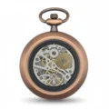 Brass Gear Open Face Pocket Watch