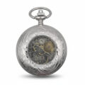Silver Dragon Hunter Pocket Watch
