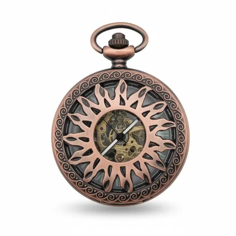 Brass Sunspear Hunter Fob Watch pocket watch