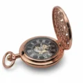 Classic Rose Gold & Black Pocket Watch