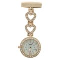Open Face Gold Hearts Pocket Watch