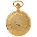 Gents 48mm Gold Plated Stainless Steel Swiss Quartz Pocket Watch
