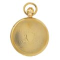 Gents 49mm Gold Plated Skeleton Mechanical Pocket Watch