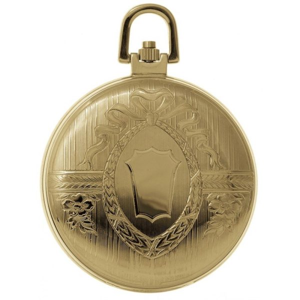 Gents 41mm Gold Plated Swiss Quartz Pocket Watch
