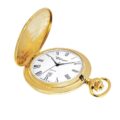Gents 41mm Gold Plated Swiss Quartz Pocket Watch
