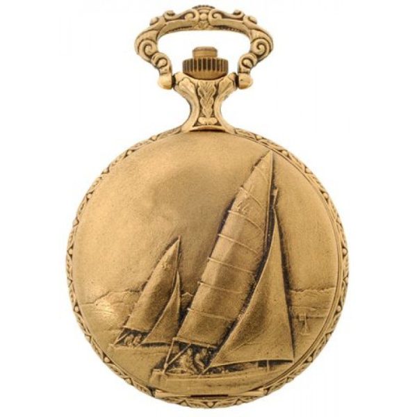 8015G-800x800 Gents 48mm Pewter Antique Gold Plated "Sailing Boat" Swiss Quartz Pocket Watch