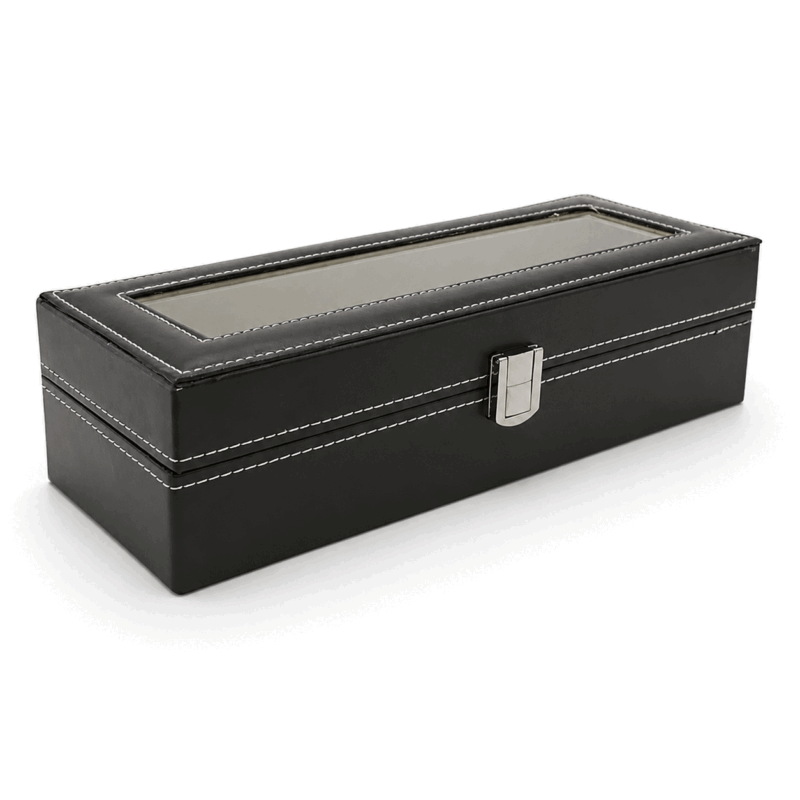 Black 6 Grid Watch Box
