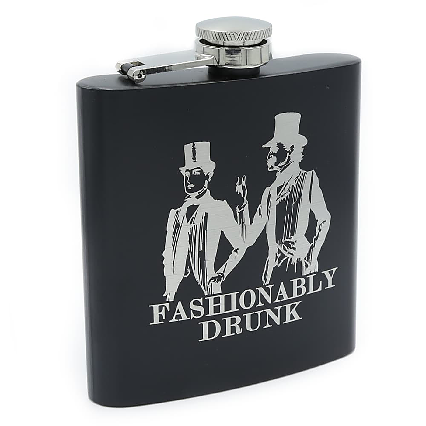 Fashionably Drunk 6oz Hip Flask | Groomsman Gift