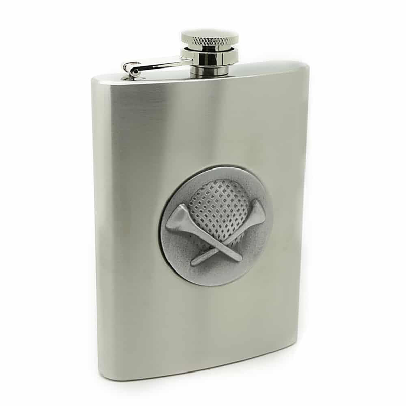 Golf Enthusiast 8oz Hip Flask | Groomsman Gift